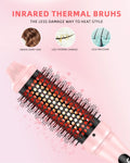 Hair Curler 1.5inch PTC Heat Round Hair Brush Curling and Straightening Crimper Hair iron Fast Ceramic Layer Curlers
